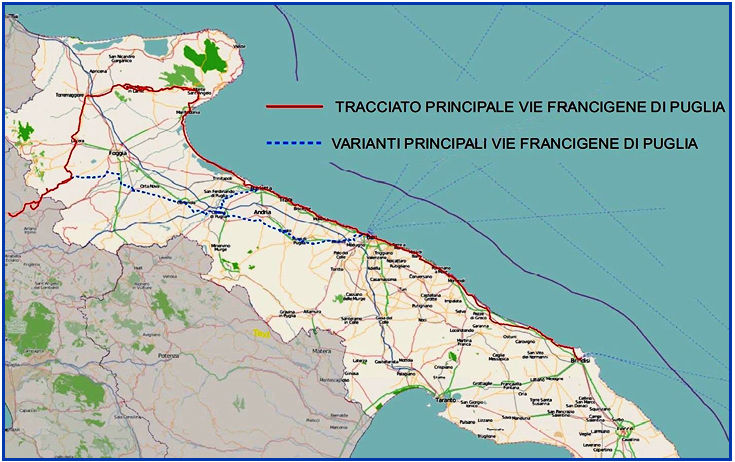 Brindisi con la “via Francigena” negli itinerari del pellegrinaggio medievale – [Giacomo Carito + Altri]
