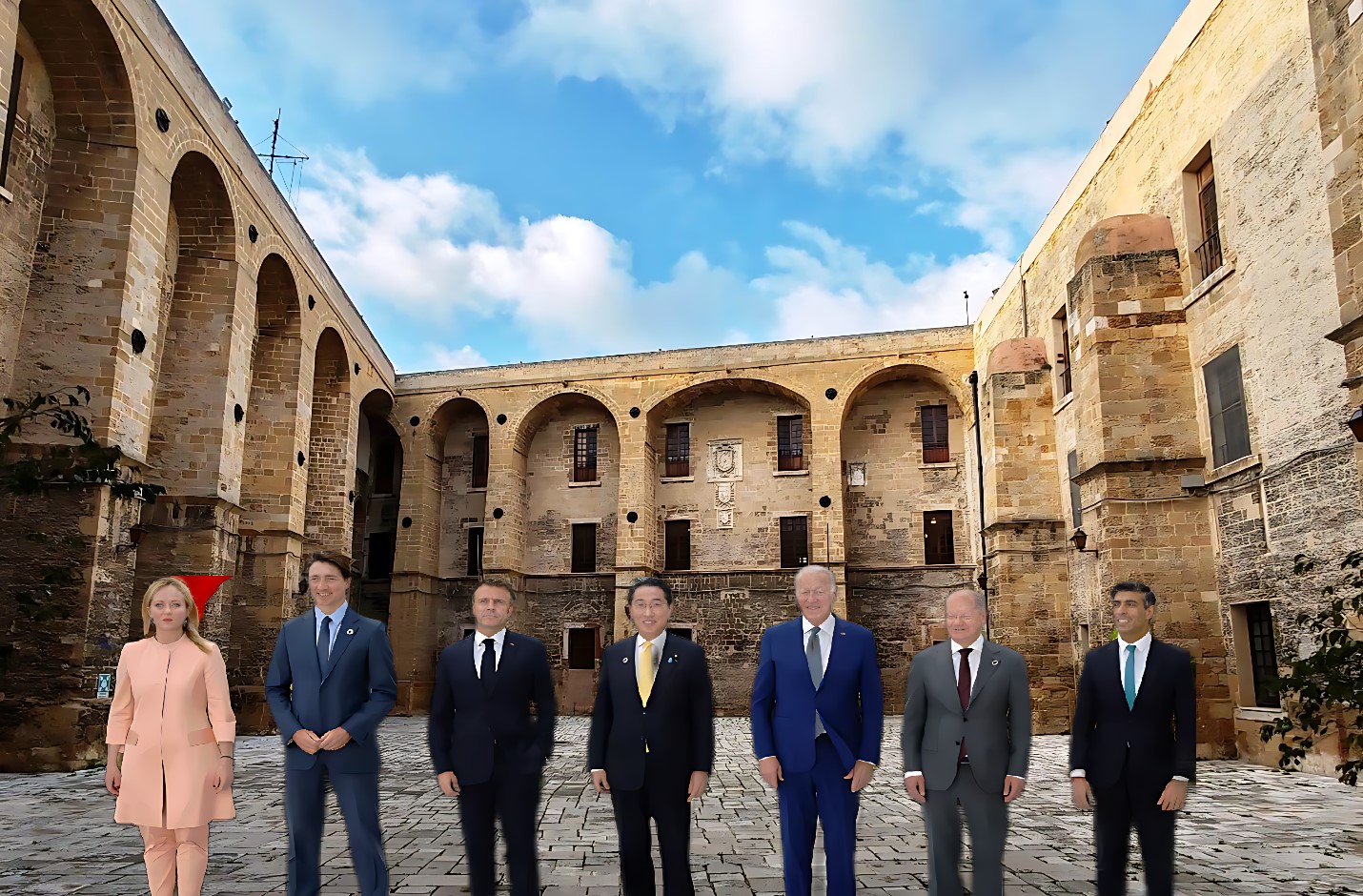 “Brindisi” per un giorno al centro dell’attenzione e della cronaca mondiale: al castello svevo la gala di benvenuto ai Capi di Stato e di Governo del G7 – [Gianfranco Perri + Marina Poci]