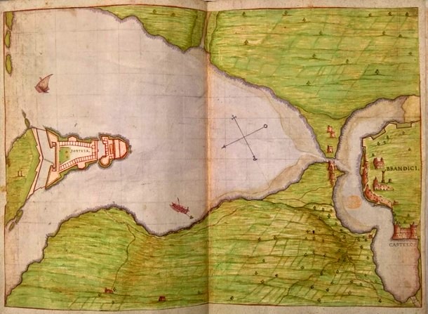 “Brandici” una mappa del porto di Brindisi circa il 1630 negli archivi della British Library – [Vito Ruggiero]